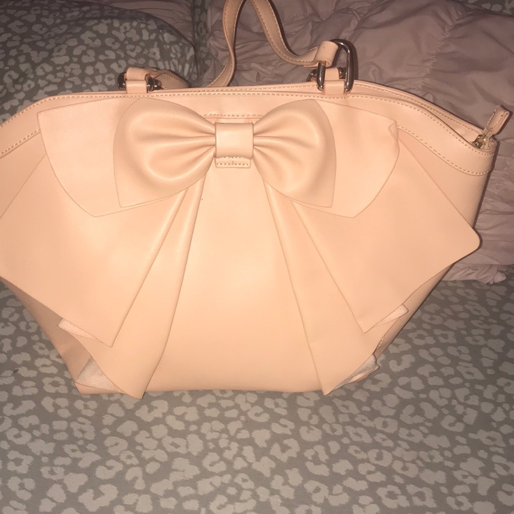 Blush pink Bow Tie Purse
